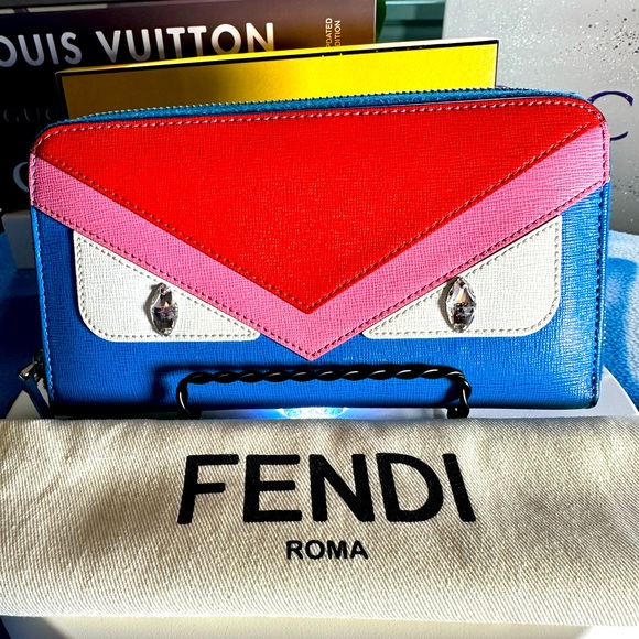 Fendi Handbags - FENDI 🔥 Monster Crayon Zippy Wallet 🔥